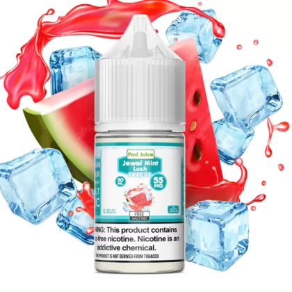 Jewel Mint Lush Freeze 30ml – Pod Juice Salt - Vapebazaar Pk