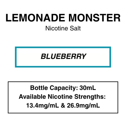 Blueberry Lemonade Monster – 30mL - 13.4mg/mL (24mg Nic Salt), Vape Product