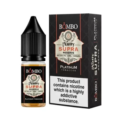 Bombo Platinum Tobaccos Nutty Supra Reserve Nic Salt - 10mg