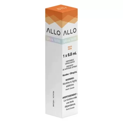 ALLO ULTRA 1600 – PEACH - Nicotine Strength#20 mg/mL
