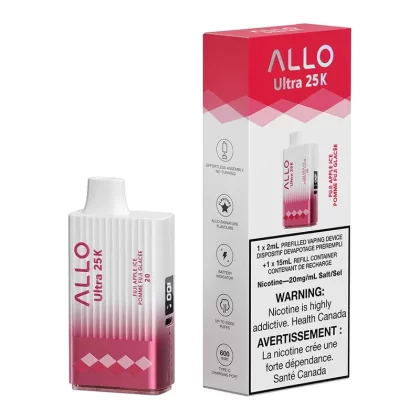Allo Ultra 25K Disposable Vape Device – Fuji Apple Ice 17ml - Nicotine Strength#20mg/ml