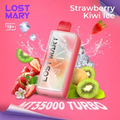 LOST MARY MT 35000 TURBO Strawberry Kiwi Ice