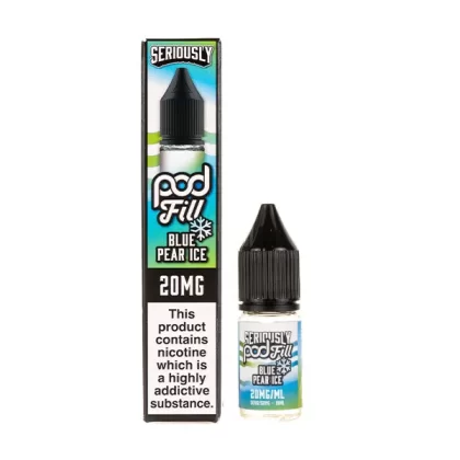 Blue Pear Ice Nic Salt E-Liquid by Seriously Pod Fill - 5mg