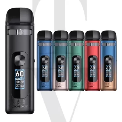 UWELL CROWN X POD VAPE KIT - Select Your Colour#FOREST DAWN>Blackcurrant Passionfruit>Blue Sour Razz Watermelon>Blueberry Peach Fizz>Blueberry Sour Strawberry>Cherry Colada>Cherry Ice>Cola I