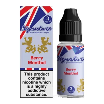 Berry Menthol - Signature E Liquid 10ml - 3mg