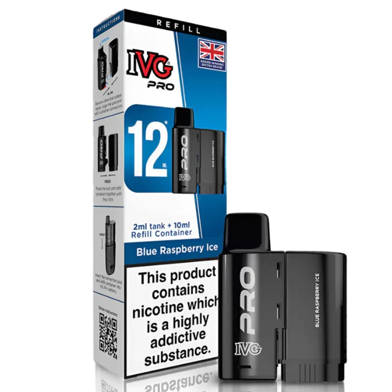 IVG PRO 12 Refill POD 10mg - Raspberry Blast - Image 2