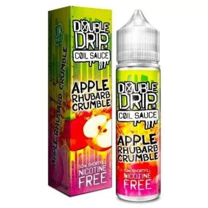 Apple Rhubarb Crumble Shortfill E-Liquid by Double Drip (50ml)