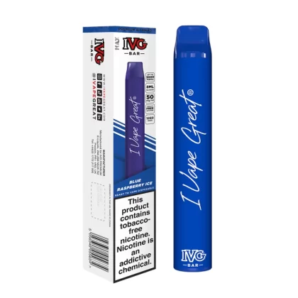 IVG Max Blue Raspberry Ice Disposable Vape 3000Puff