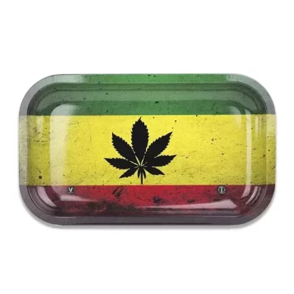 V Syndicate “Rasta Leaf” Metal Rolling Tray