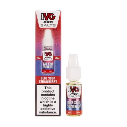 Blue Sour Strawberry Nic Salt E-Liquid by IVG Pro Salts - 10mg