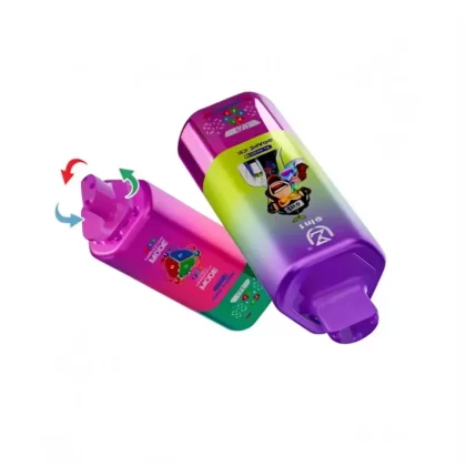 UZY 6 in 1 150000 Puffs Vape – Six Flavors in One - Watermelon Ice & Strawberry Mamba & Strawberry Watermelon, Blueberry Ice & Raspberry Lemon & Watermelon Bubblegum; 3-nicotine, 2-nicotine