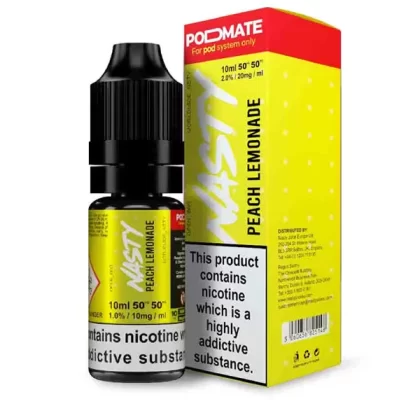Nasty Pod Mate Salt Peach Lemonade Nic Salt E-Liquid - 20mg