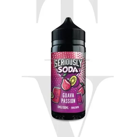 SERIOUSLY SODA GUAVA PASSION SHORTFILL E-LIQUID BY DOOZY VAPE