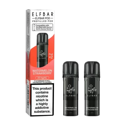 Watermelon Strawberry Elfbar 600 Pods - 20mg - Vape Product