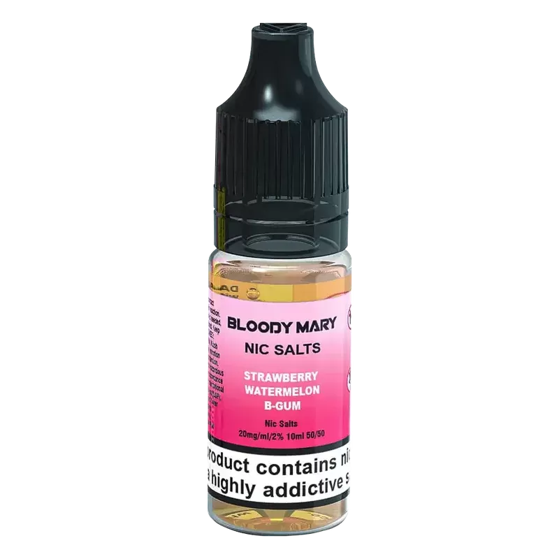 Bloody Mary Strawberry Watermelon B-Gum Nic Salt Vape Juice