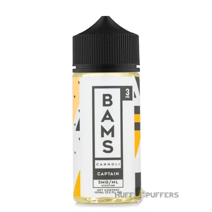 Bam’s Captain Cannoli 100mL - Nicotine Strength#0mg>3mg>6mg