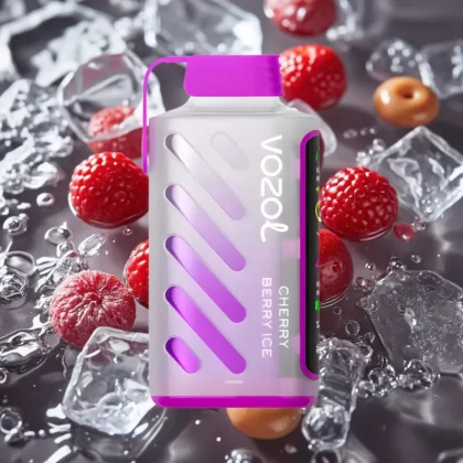 VOZOL Gear Power 20000 Puffs Dual Mesh Coil Full Screen Display Cherry Berry Ice 20mL 5% Nicotine - Bangvapeaustralia