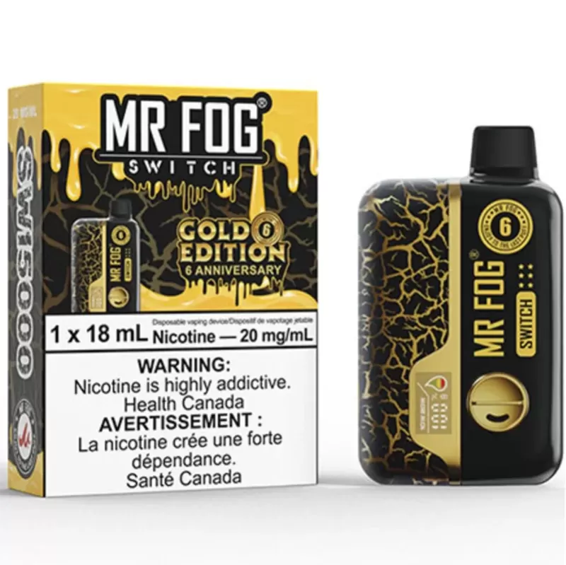MR FOG SWITCH SW15000 Disposable Vape – Gold Edition