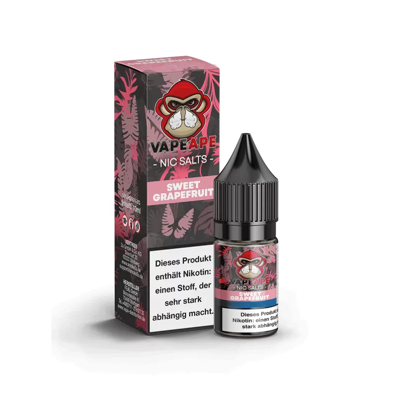 VapeApe – Sweet Grapefruit – Nic Salts - 20mg/ml, 10mg/ml - Image 3
