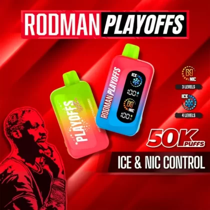 RODMAN PLAYOFFS 50K Ice & Nic Control Disposable Device - 50,000 Puffs - Pineapple Orange