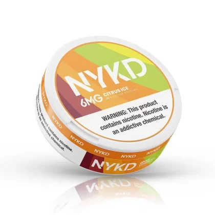 Buy NYKD Citrus Ice 6mg Nicotine Pouch Online | Electronicpuff - Ejuicewarehouse