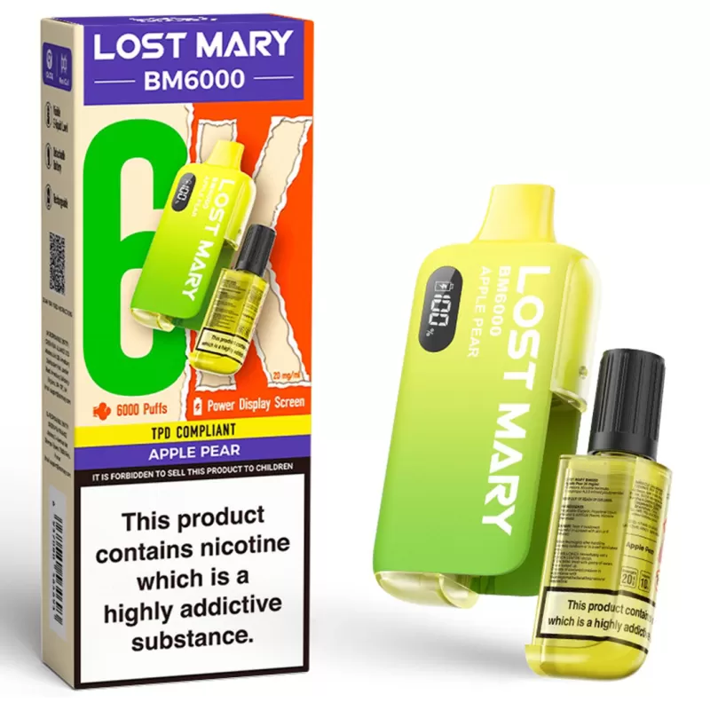 Lost Mary BM6000 Prefilled Vape KIT 10mg - Pineapple Passion Fruit - Image 3