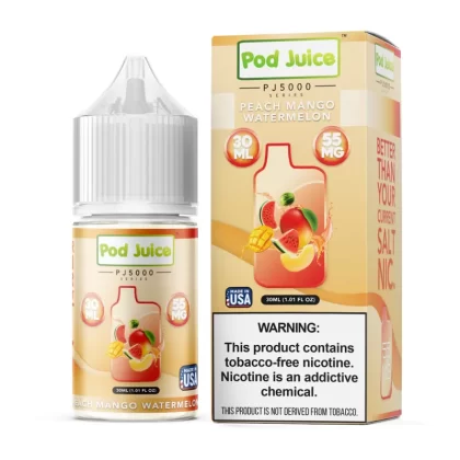 Peach Mango Watermelon | Pod Juice Salts | 30mL - 55MG