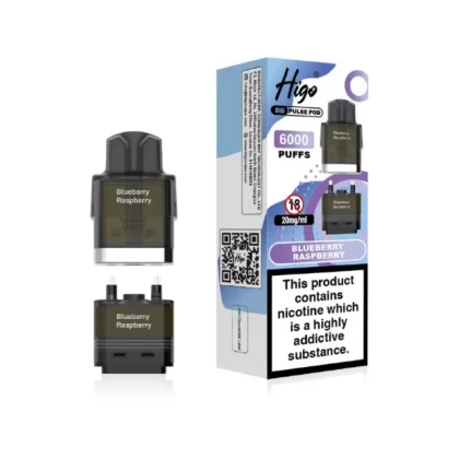 Higo BB Pulse 6000 Prefilled Pod Blueberry Raspberry - 20mg
