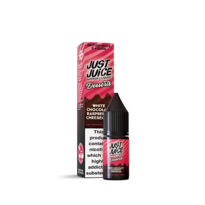 Just Juice Desserts White Chocolate Raspberry Cheesecake 10ml Nic Salt E-Liquid - 20mg