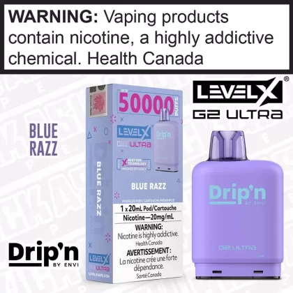 Blue Razz Drip’n LEVEL X G2 Ultra POD