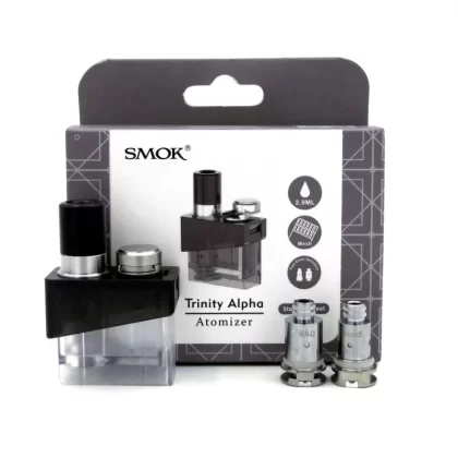Smok Trinity Alpha Replacement Atomizer (Empty Pod + 2 Mesh Coils)