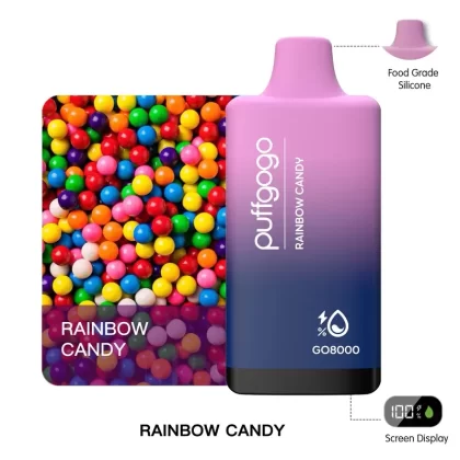 Puffgogo GO8000 Disposable 8000 Puffs – Rainbow Candy
