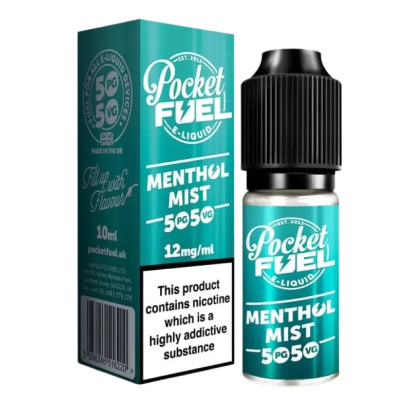 Menthol Mist 50/50 E-Liquid by Pocket Fuel (10ml) - 18mg