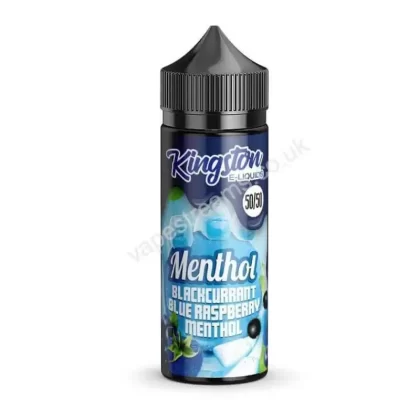 Blackcurrant Blue Raspberry Menthol E-Liquid Shortfill by Kingston 50/50 - Vapestreams Co