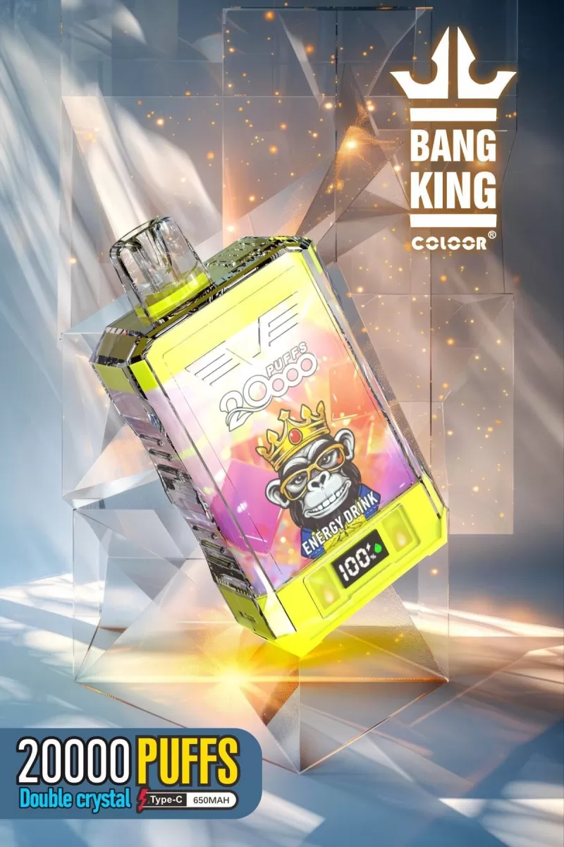 Bang King Double Crystal 20000 Puffs | 0%-5% strength, 25mL, 650mAh, bulk vape - Aiviouvapes