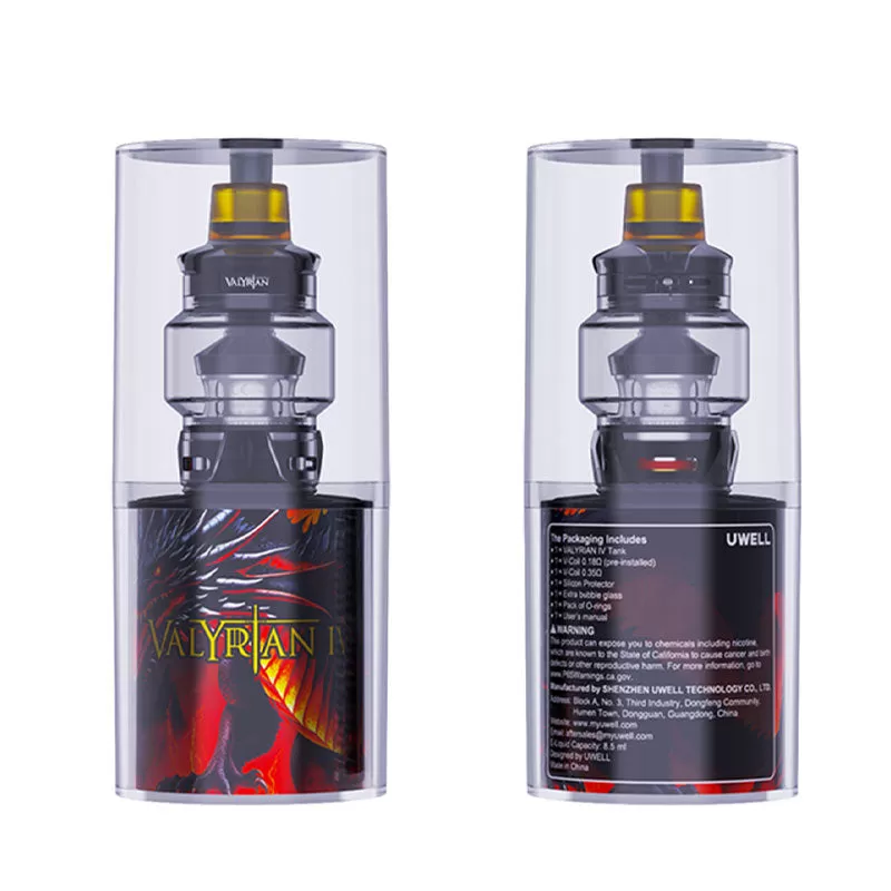 Uwell Valyrian 4 Sub Ohm Tank 8.5ml - Neon Rainbow - Image 3