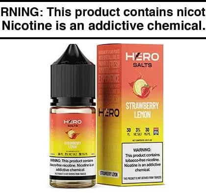 STRAWBERRY LEMON BY HERO SALTS 30ML - Vapejuice