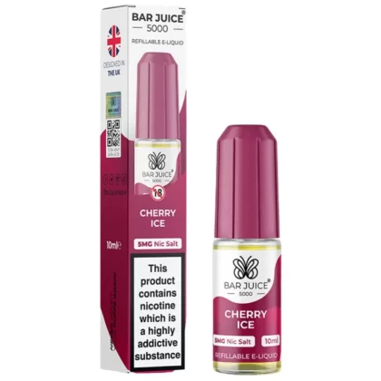 Cherry Ice Nic Salt E-Liquid by Bar Juice 5000 (10ml) - 10mg