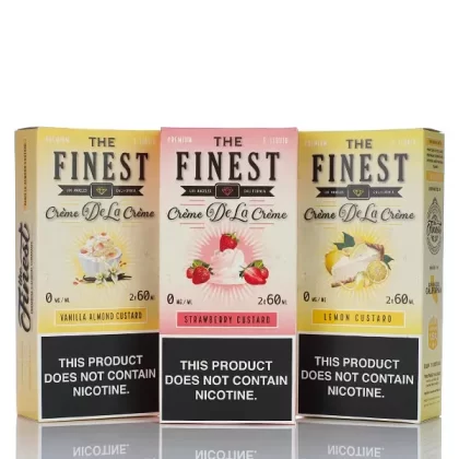 The Finest E-Liquid Creme De La Creme - No Nicotine Vape Juice - 120ml (DISCONTINUED) - Lemon Custard