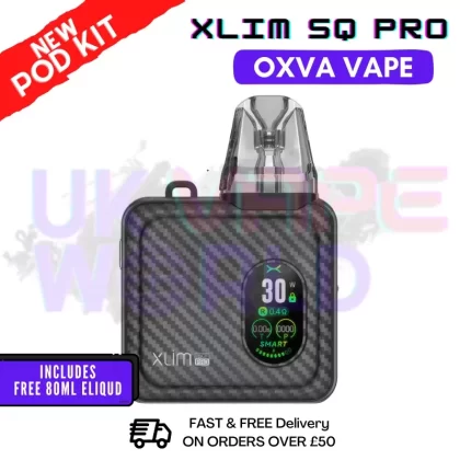 Black Carbon Oxva Xlim SQ Pro Vape Kit | £19.99 + Free Liq