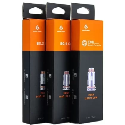 GeekVape Aegis Boost Vape Coil - Pack Count#5 Pack~Resistance#0.3ohm>0.4ohm>0.6ohm>1.2ohm