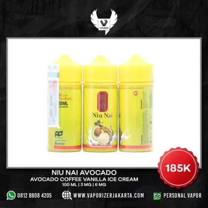 NIU NAI AVOCADO COFFEE VANILLA ICE CREAM 100 ML - 3 mg / 6 mg / 100 ml
