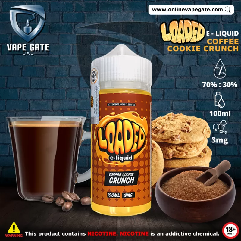 Coffee Cookie Crunch - Loaded 100ml - 3 mg / 100 ml