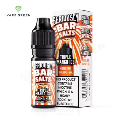 Triple Mango Ice Nic Salt E-Liquid by Seriously Bar Salts - Eliquidsupply