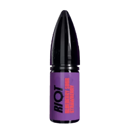 Riot X Nic Salt E-Liquid Blueberry Sour Strawberry - Nicotine Strength#20mg>10mg>5mg (4D68EF) (4D68EF)