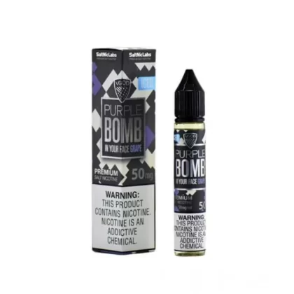 VGod Ice Purple Bomb Saltnic – 30ml ( 25 , 50 mg) - Vapebazaar Pk