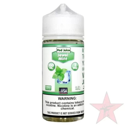 Pod Juice – Jewel Mint – 100mL - Nicotine (mg)#3>6