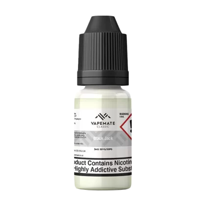Vapemate Classic Black Jack 10ml - 70VG / 30PG / 18mg - Vapeshop Co