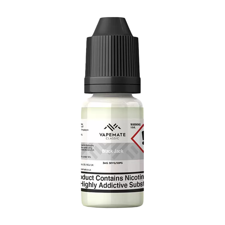 Vapemate Classic Black Jack 10ml - 70VG / 30PG / 18mg - Vapeshop Co