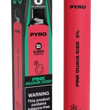 PYRO Disposable – Pink Guava Iced 2000 Puffs [CLEARANCE]